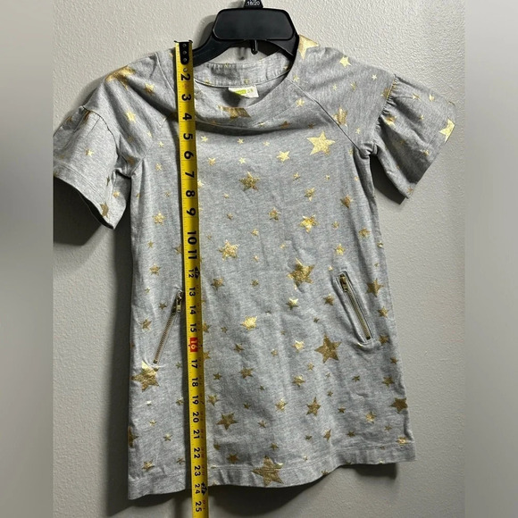 Crazy 8 Gray Kids Star Girls Shirt Dress‎ size 5-6 - Picture 9 of 11